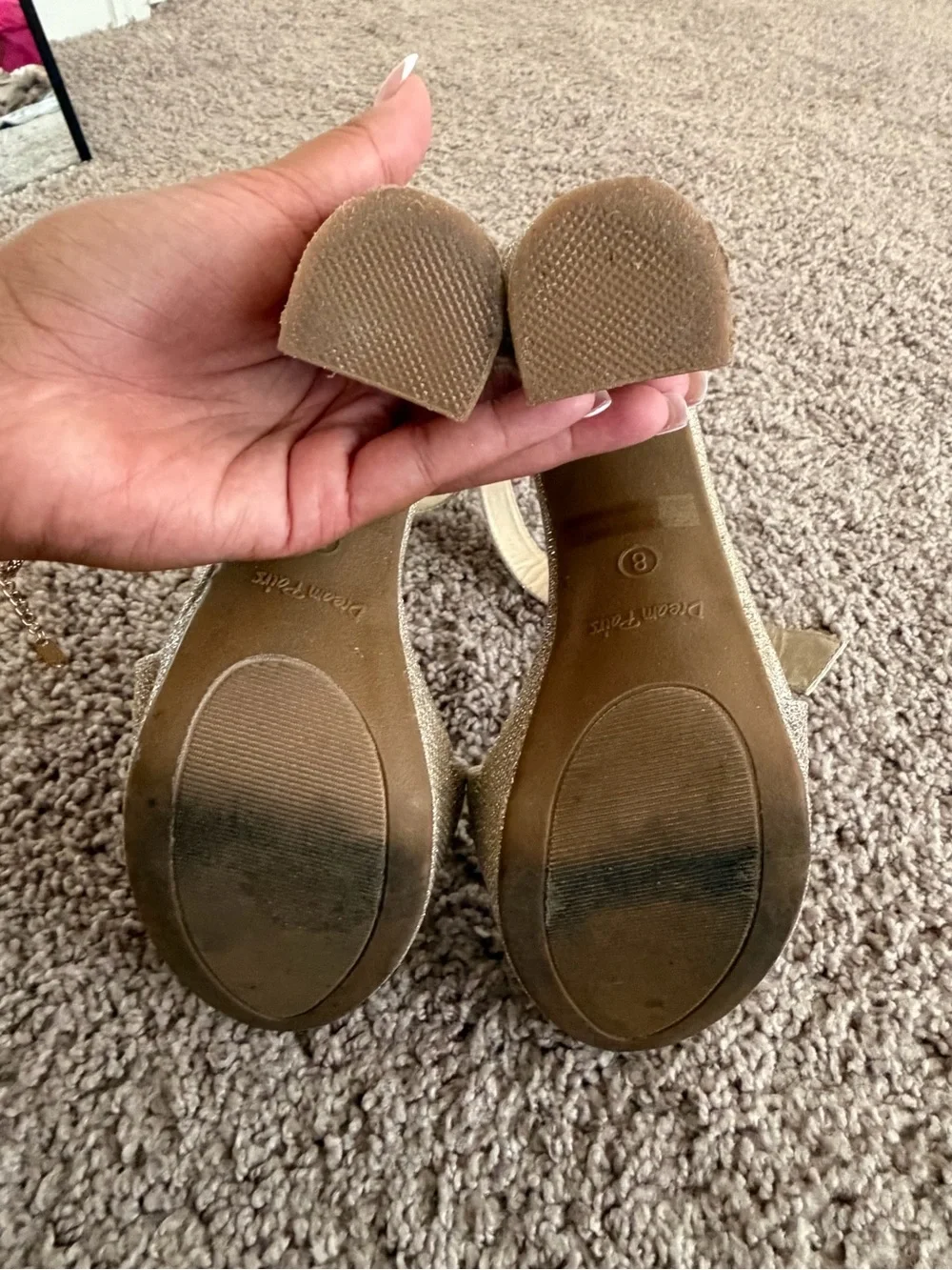 Dream Pairs sparkling platform